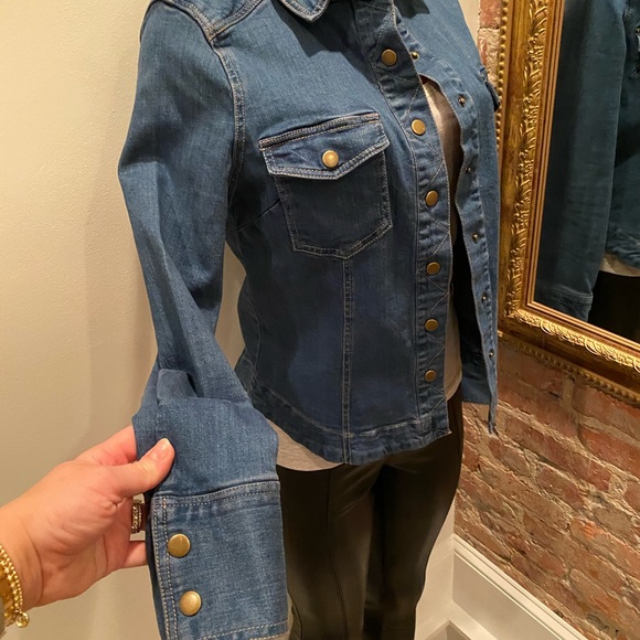 FREE PEOPLE | jean jacket (stretch) | L - Picture 9 of 13